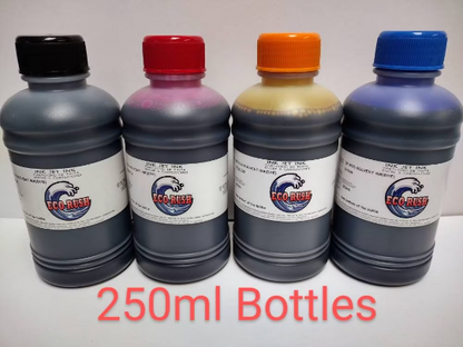 Eco Rush Ink 250ml Size Bottles (Full Set or Single Bottles)