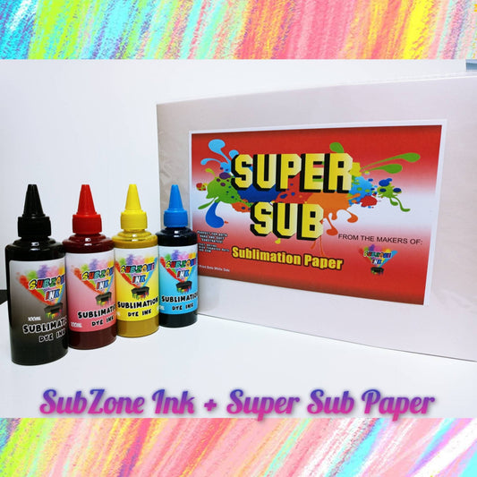 Sublimation Starter Set (SubZone Ink & Super Sub Paper)